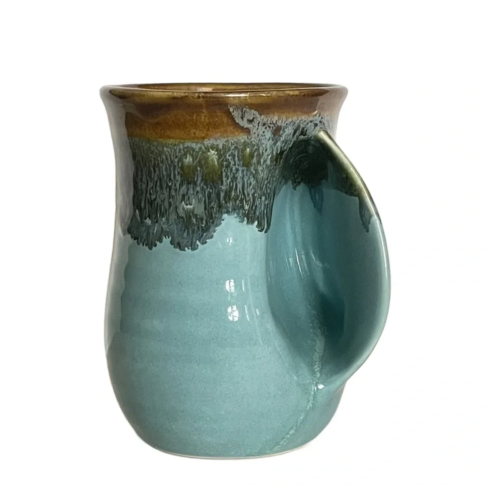 Neher 2012 Pottery Hand Painted Hand Warmer Mug 5” - Picture 3 of 7